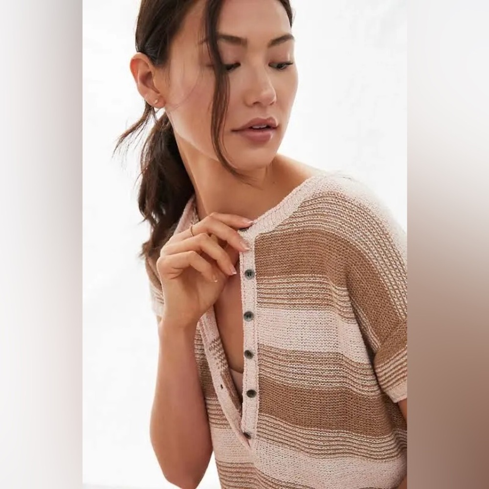 NWT Anthropologie Sat/Sun Jaden Warm Knit Striped Romper XL - Picture 4 of 8